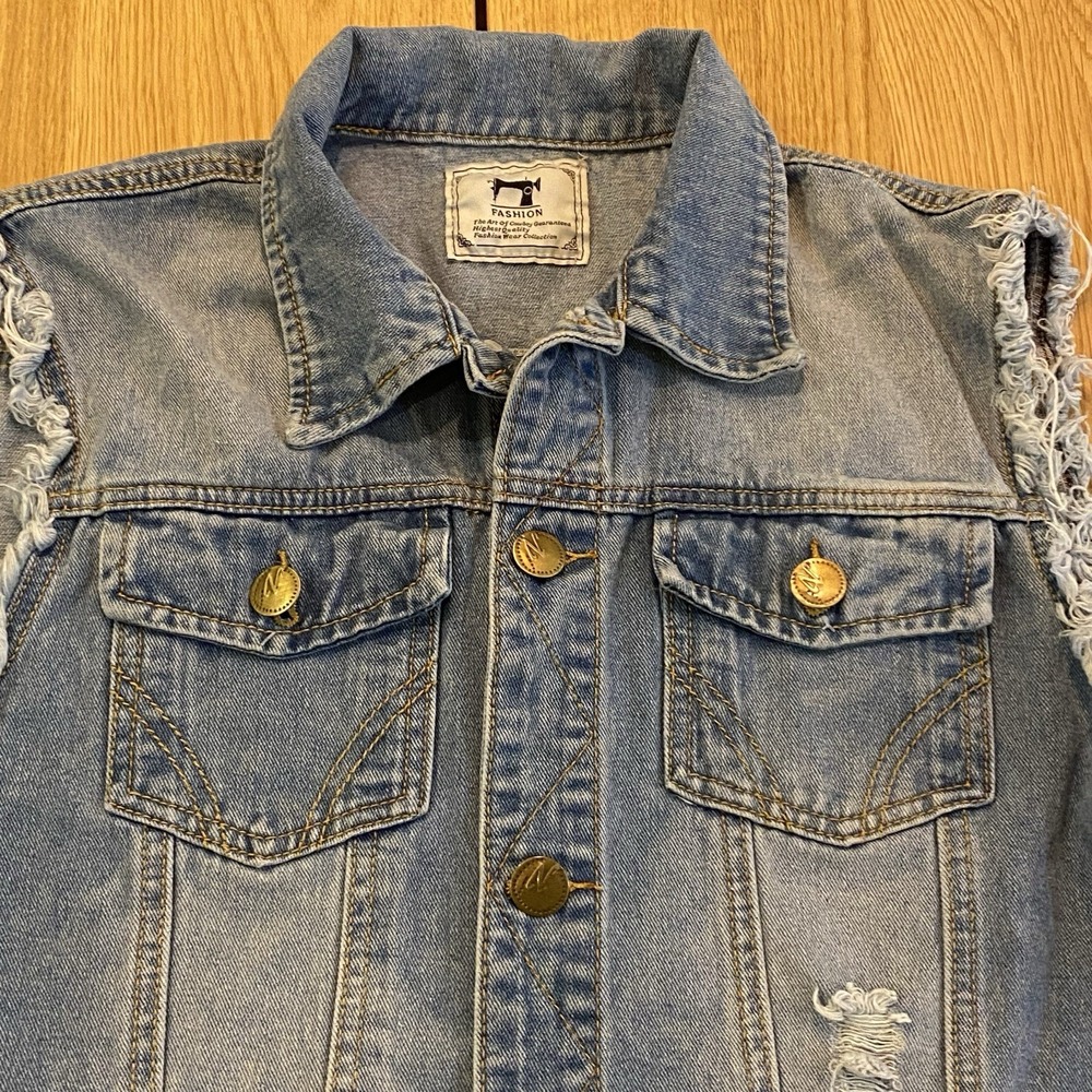 Men's Blue Jean Vest‎ Size M Stranger Things Eddie Fashion The Art Of Cowboy